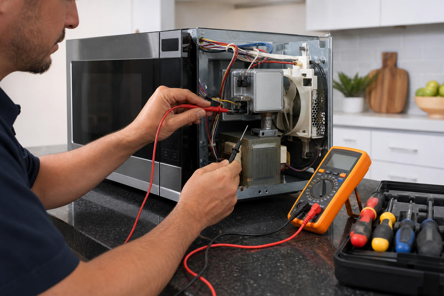 Microwave electrical diagnosis